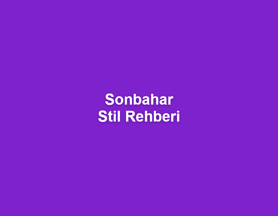 Sonbahar Sezonunda Öne Çıkan 5 Kombin Önerisi